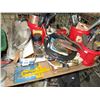 Image 1 : Shelf Lot of Asst. Parts & Tools/Hardware, Scotts Spreader