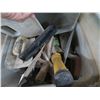 Image 2 : Tub Lot of Masonry Tools, Igloo Cooler, Ridgid Shop Vac.