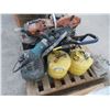 Image 3 : Pallet of Cut Off Saws (Nd. Rpr), Pressure Washer, Tanks & Motor