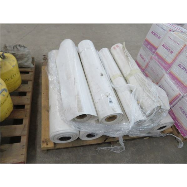 Pallet Lot of Nylon ? Roof Coverings (9 Rolls)