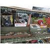 Image 1 : Shelf Lot of Asst. Tools, Hardware, B & D Palm Grip Sander