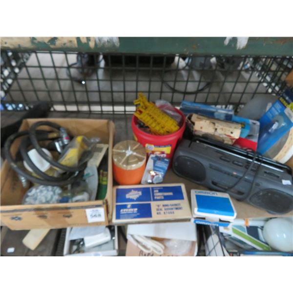 Shelf Lot Radio, O Rings & Hardware