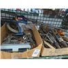 Image 1 : Shelf Lot Air Nailer, Conduit Bender, Sockets, Hand Tools