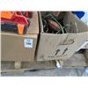 Image 2 : Pallet of Reflectors, Truck Headlight Kit, Clamps, Cords, Vises  Drill Press