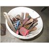 Image 3 : Buckets of Saws, Mallet, Screwdrivers & Hammers
