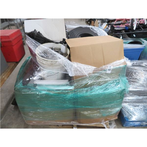 Pallet of Foam, Gutters & Trim