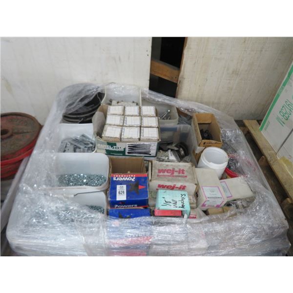 Pallet Lot of Screws, Bolts, Fasteners & Anchors