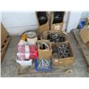 Image 1 : Pallet Lot of Wire Brushes, Pumps, Tire Gears, Bolts & Lights