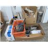 Image 1 : Pallet Lot of Air Nailers, Wire Shelf Brackets & Screws