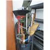 Image 1 : Trash Can w/Asst. Yard Tools