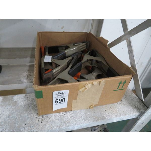 Box Lot of Clamps