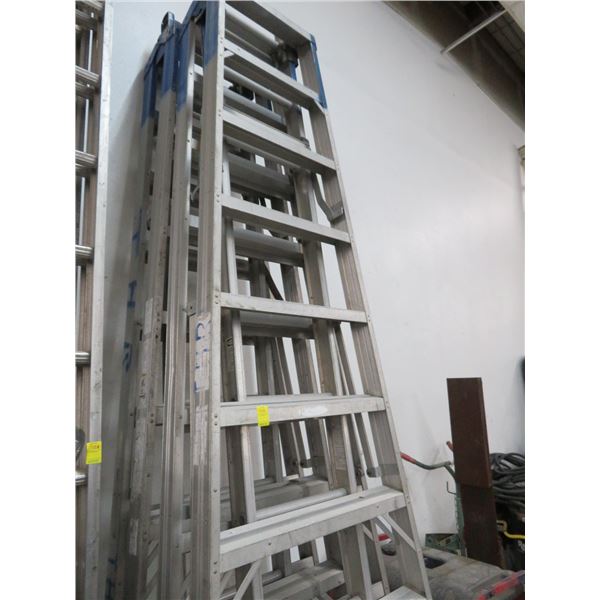 Aluminum Dbl. Sided 10' Stepladder w/Center Riser