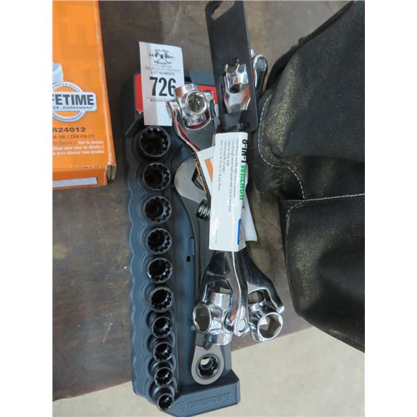 8 IN 1 Wrench 2, Crescent Adjustable Wrench & Socket