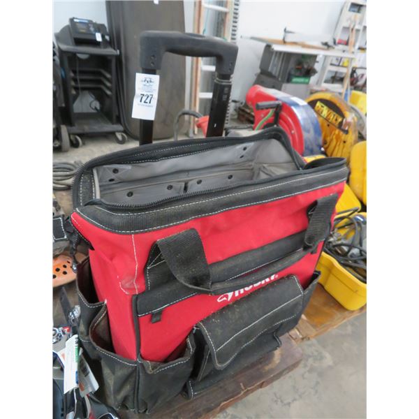 Husky Tool Bag w/Nail Gun, Wrench, RV Water Filter