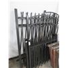 Image 1 : Black Aluminum Fence & Gate Sections (8)