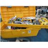 Image 1 : Yellow Plastic Toolbox w/Contents
