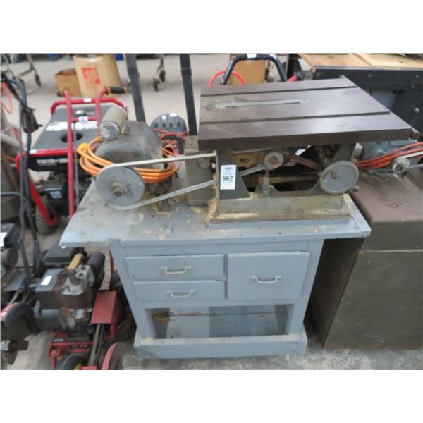 Vintage Table Saw On Stand