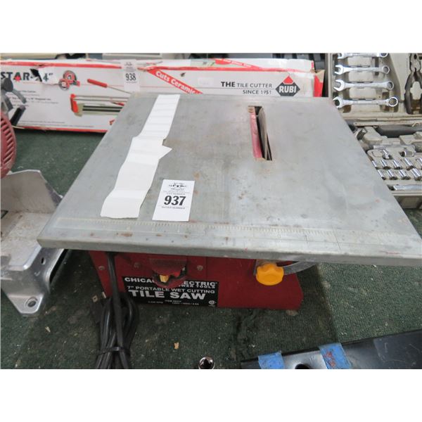 Chicago Electric Wet Tile Saw