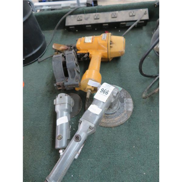 Lot of BoschTech Air Nail Gun and Grinders (3)