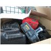 Image 4 : Shelf of Sand Blaster, Batteries and Battery Chargers