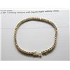 Image 2 : 14K YG Diamond Line Bracelet w/61 Round Diamonds 10.2g -