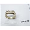 Image 2 : 14K Two Tone Gold Diamond Ring w/One Round Diamond -