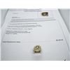 Image 1 : 14K YG Diamond Ring w/One Round Diamond and 8 Round Single