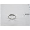 Image 2 : 14K WG Diamond Band w/7 Round Diamonds 2.8g - Replacement