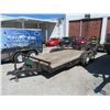 Image 1 : T/A 17' Dovetailed Equipment Trlr. w/Ramps & Winch