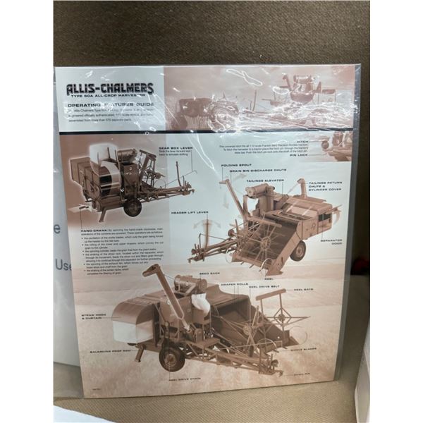 1/12 ALLIS-CHALMERS TYPE 60A ALL-CROP HARVESTER DIE-CAST REPLICA