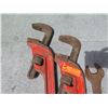 Image 2 : Qty 2 Ridgid E36 Heavy Duty Pipe Wrenches & Combination Socket Wrench