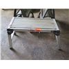 Image 2 : Qty 2 Sawhorses & Metal Folding Table