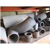 Image 15 : Qty 2 Pallets Misc Stands, Pipe Lengths, Elbows, Valves, Gaskets, etc