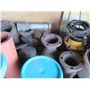 Image 6 : Qty 2 Pallets Misc Stands, Pipe Lengths, Elbows, Valves, Gaskets, etc