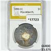 Image 1 : 1890-CC Morgan Silver Dollar PGA MS64 PL