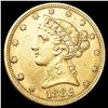 Image 1 : 1882 $5 Gold Half Eagle CLOSELY UNCIRCULATED