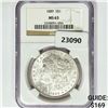 Image 1 : 1889 Morgan Silver Dollar NGC MS63