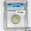 Image 1 : 1857 Seated Liberty Quarter ICG MS63