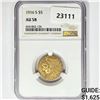 Image 1 : 1916-S $5 Gold Half Eagle NGC AU58