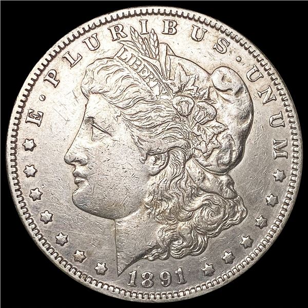 1891-CC Morgan Silver Dollar NEARLY UNCIRCULATED