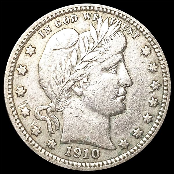 1910 Barber Quarter LIGHTLY CIRCULATED