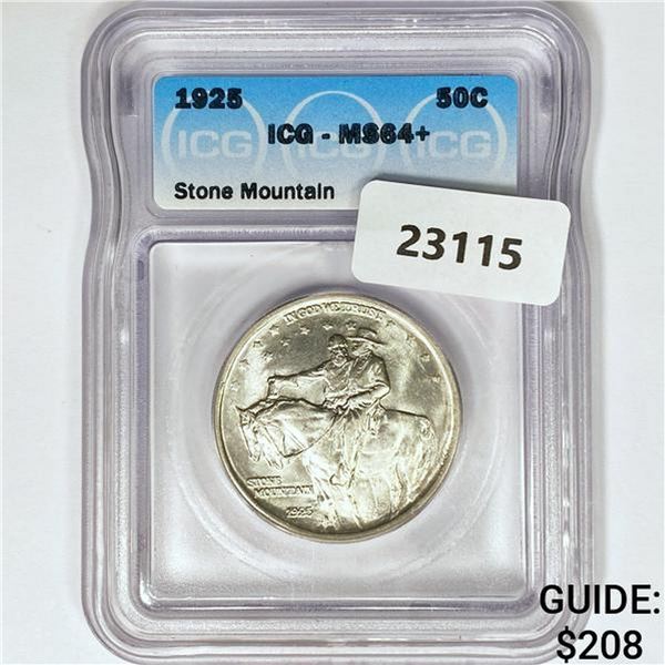1925 Stone Mountain Half Dollar ICG MS64+