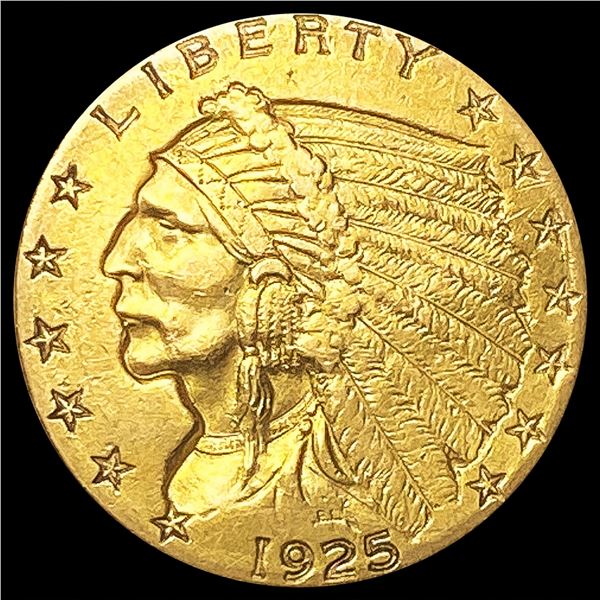 1925-D $2.50 Gold Quarter Eagle CLOSE UNC
