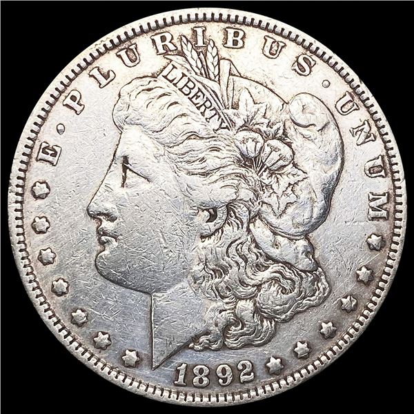 1892 Morgan Silver Dollar ABOUT UNCIRCULATED