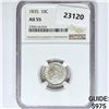 Image 1 : 1835 Capped Bust Dime NGC AU55