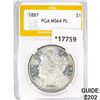 Image 1 : 1887 Morgan Silver Dollar PGA MS64 PL
