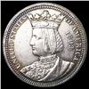 Image 2 : 1893 Isabella Silver Quarter NEARLY UNCIRCULATED
