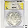 Image 1 : 1882-O Morgan Silver Dollar ANACS MS60