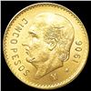 Image 1 : 1906 Mexico .1206oz Gold 5 Pesos CHOICE BU