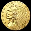 Image 1 : 1909 $2.50 Gold Quarter Eagle CLOSE UNC